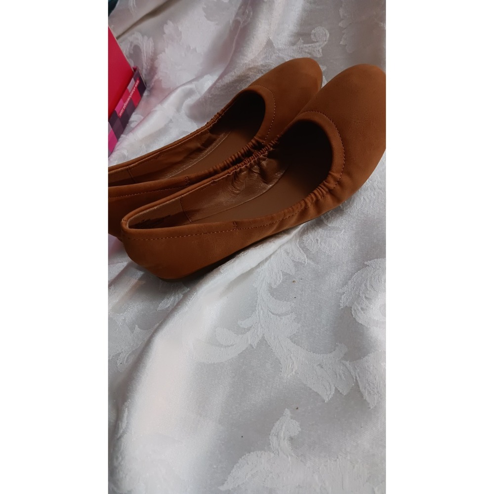 Womens Classic Round Toe Ballerina Ballet Flats Lightweight Suede Shoes NWB